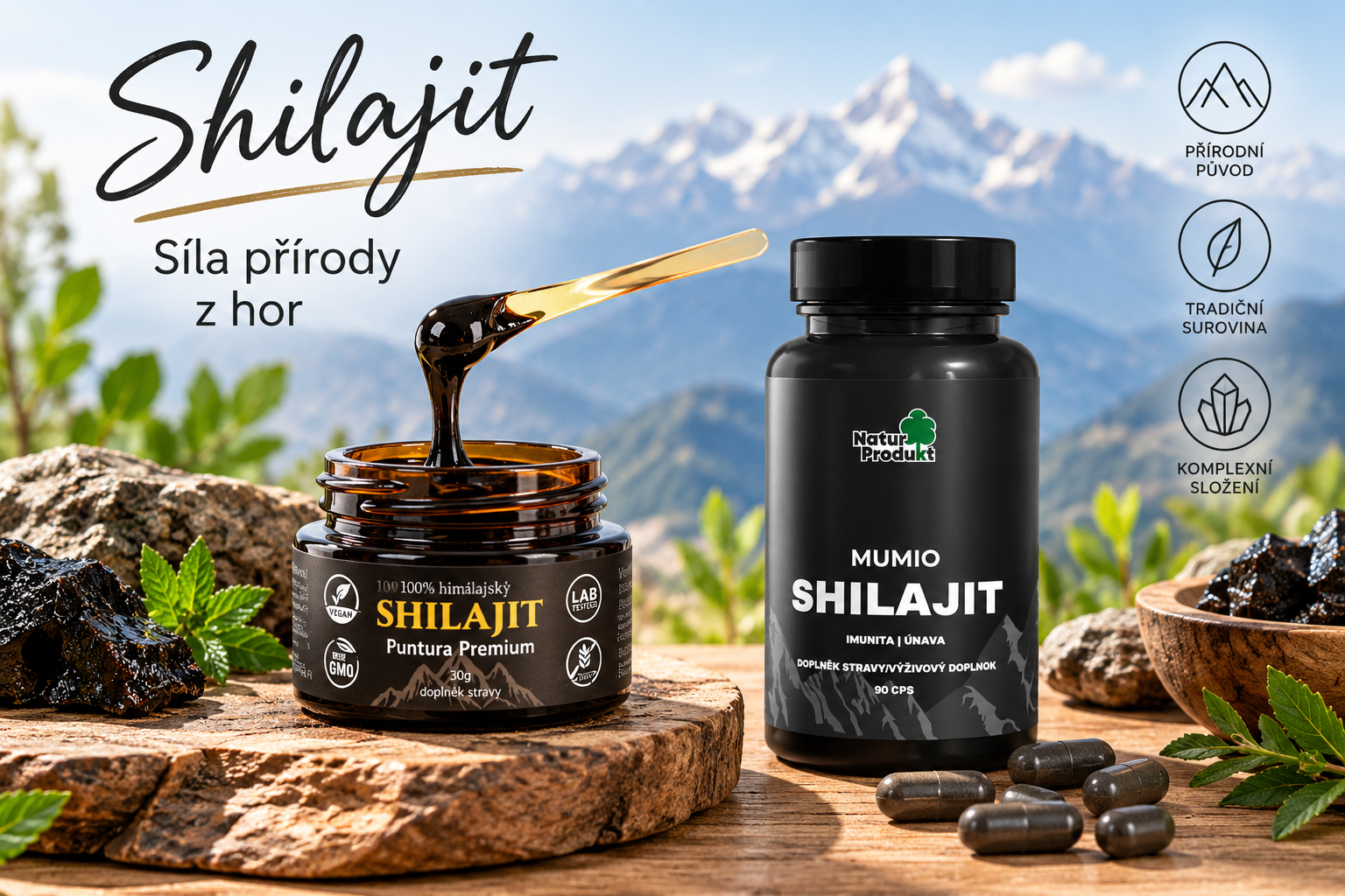 Shilajit (mumio): co to je a vybrat pryskyřici, nebo tablety