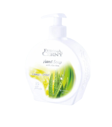 Eurona Tekuté mýdlo s aloe vera 4x koncentrované Lemon Grass 400 ml