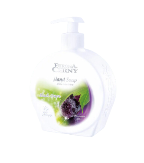 Eurona Tekuté mýdlo s aloe vera 4x koncentrované Black Grape 400 ml