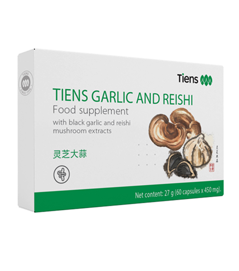 Tiens Česnek a Reishi 60 cps.