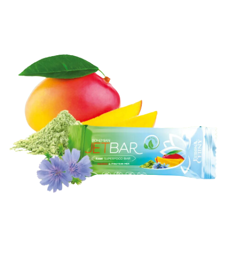 Eurona RAW Mango & Směs proteinů Bohemian jetbar 42 g