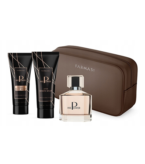 Farmasi sada His Power parfémovaná voda, balzám a gel 300 ml