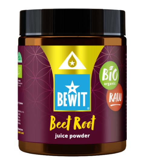 Bewit Červená řepa BIO RAW, prášek ze šťávy 180 g