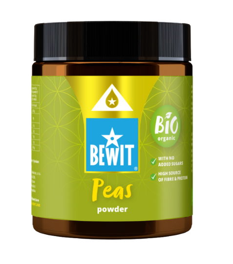 Bewit Hrášek lyofilizovaný - prášek, BIO RAW 130 g