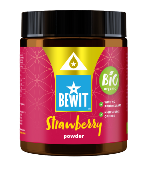 Bewit Jahoda lyofilizovaná - prášek, BIO RAW 110 g