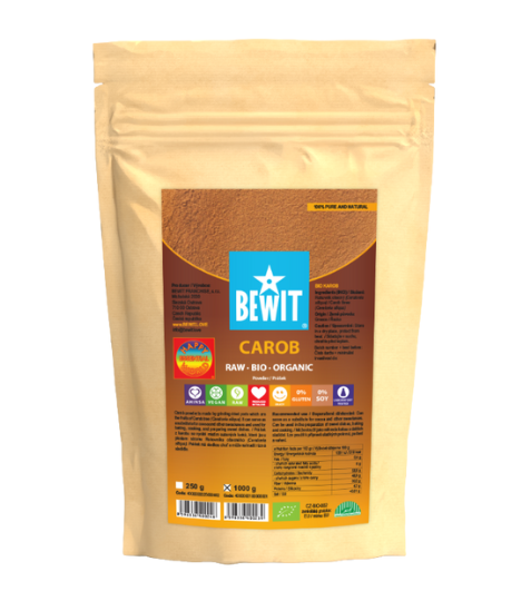 Bewit Karobový prášek, BIO RAW