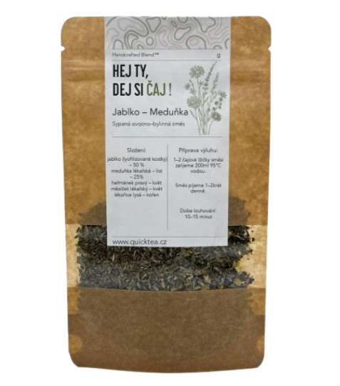 QuickTea Jablko – Meduňka – ovocno-bylinný čaj 1000 g