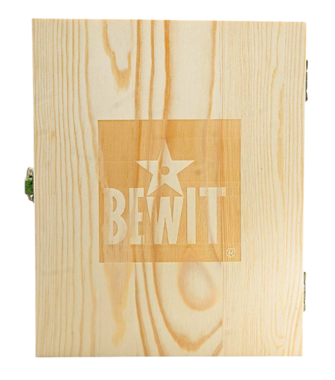 Bewit Dřevěný box s 30 otvory pro 5 a 15 ml lahvičky
