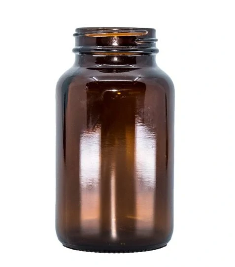 Bewit Lahvička skleněná hnědá lesklá 200 ml, široké hrdlo