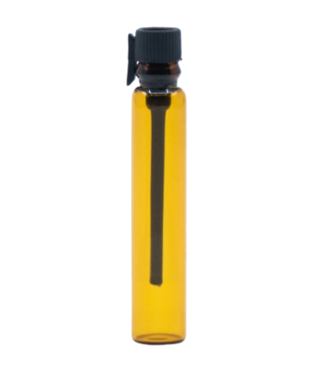 Bewit Lahvička skleněná hnědá lesklá, 2 ml s černou tyčinkou