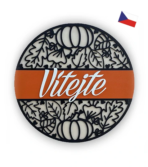 JH WoodArt dřevěná cedule C - Vítejte 38 cm