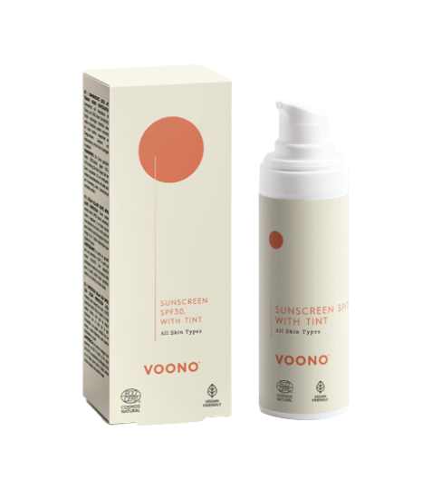 Voono Přírodní SPF 30 krém s lehkým krytím – ochrana proti slunci 30 ml