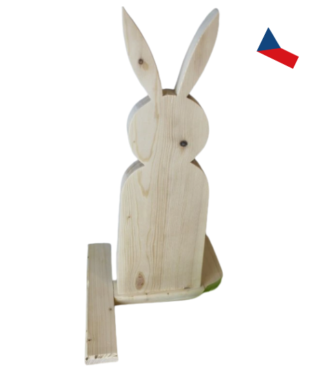 JH WoodArt Dřevěný velký zajíc 1 ks