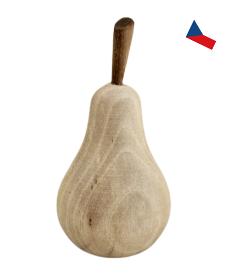 JH WoodArt Dekorativní dřevěné ovoce - Hruška