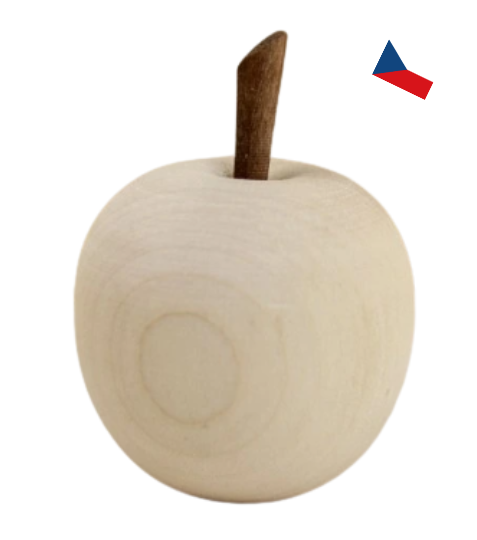 JH WoodArt Dekorativní dřevěné ovoce – Jablko 1 ks