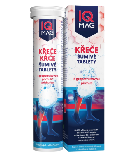 Naturprodukt IQ mag Křeče šumivé tablety - grapefruit 20 tbl.