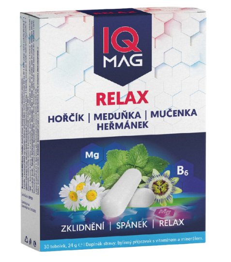 Naturprodukt IQ Mag RELAX hořčík tobolky 30 cps.