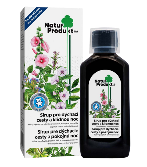 Naturprodukt Sirup pro dýchací cesty a klidnou noc 200 ml