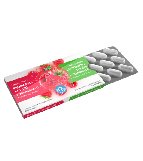 Naturprodukt probiotika pro děti s vit. C 15 tbl.