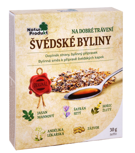 Naturprodukt Švédské byliny 30 g
