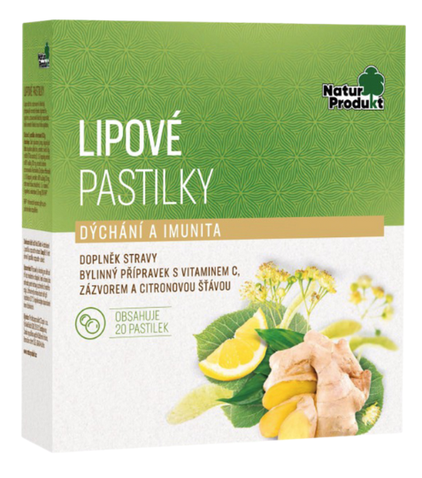 Naturprodukt Lipové pastilky 20 pastil.