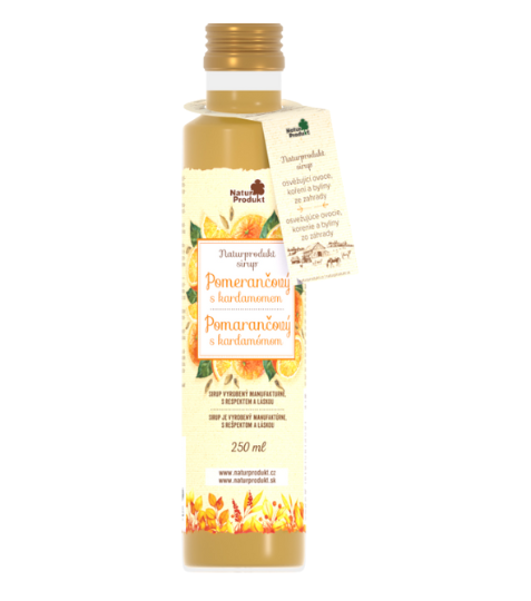 Naturprodukt Sirup pomerančový s kardamomem