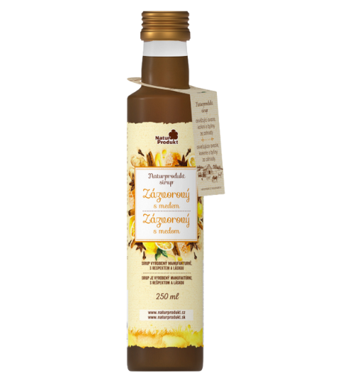 Naturprodukt Sirup zázvorový s medem