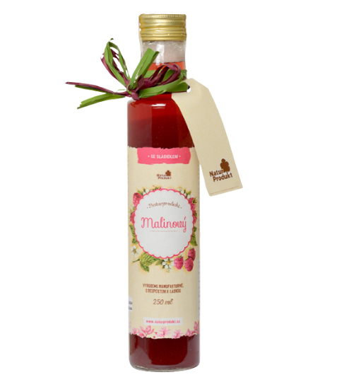 Naturprodukt Sirup malinový bez cukru 250 ml