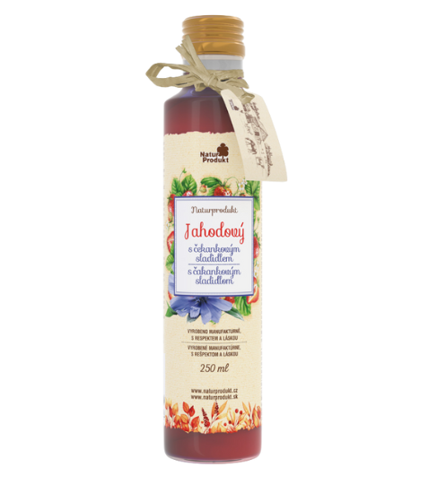 Naturprodukt Sirup jahodový s čekankovým sirupem 250 ml