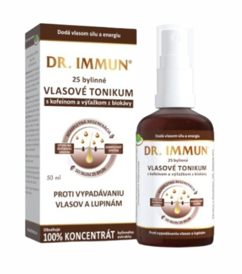 DR. IMMUN Bylinné vlasové tonikum s 25 bylinami s kofeinem 50 ml