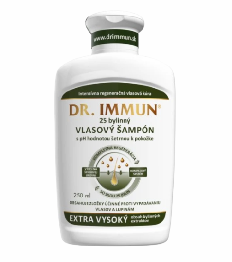 DR. IMMUN Bylinný šampon na vlasy s 25 bylinami 250 ml