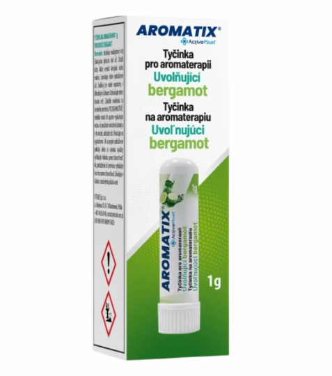 Aromatix nosní inhalátor, uvolňující bergamot 1 ks