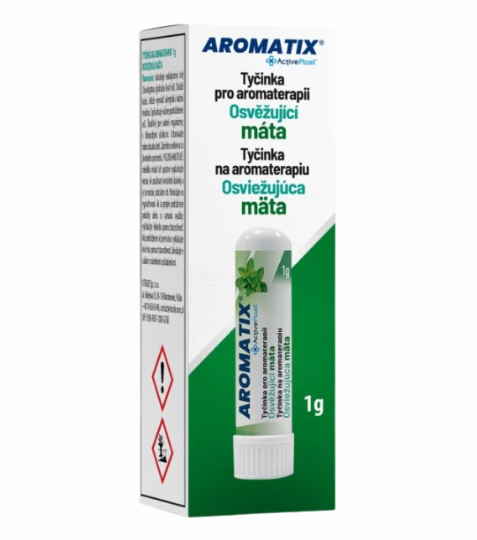 Aromatix nosní inhalátor, osvěžující máta 1 ks