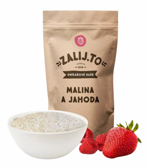 Zalij.to Malina-Jahoda proteinová ovesná kaše 1000 g