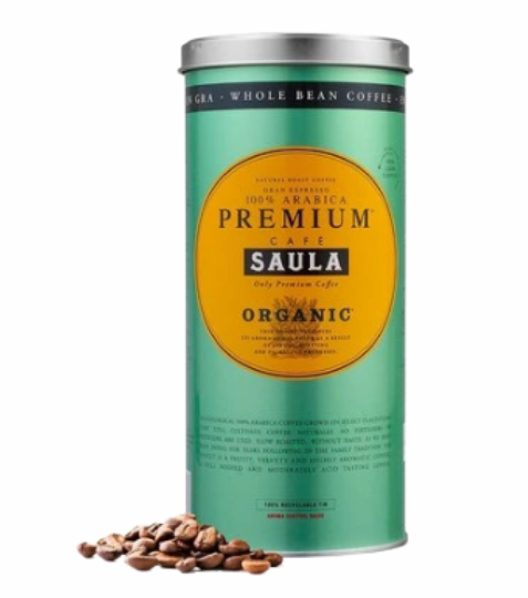 Káva Saula Premium Organic, zrno 500 g