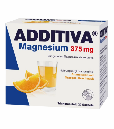 Additiva Magnesium 375 Mg, nápoj pomeranč 20 ks