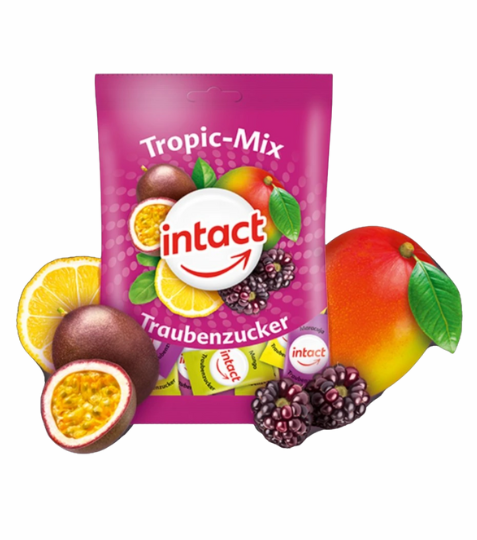 Intact sáček hroznový cukr TROPIC MIX 75 g