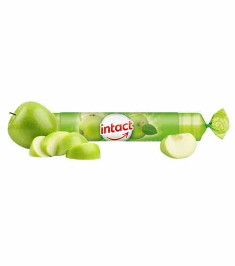 Intact rolička hroznový cukr s vit. C ZELENÉ JABLKO 40 g