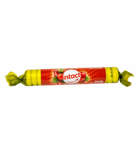 Intact rolička hroznový cukr s vit. C BRUSINKA 40 g