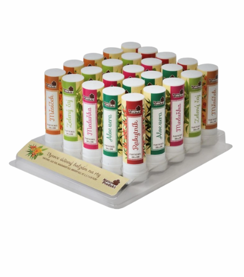 Balsamis Bylinný Panthenol balzám na rty set 25 ks