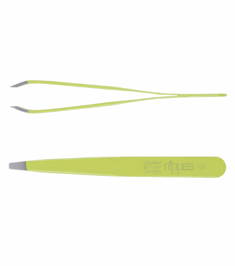 Nippes Solingen Pinzeta lomená, lakovaná, zelená nerez 9,50 cm 1 ks
