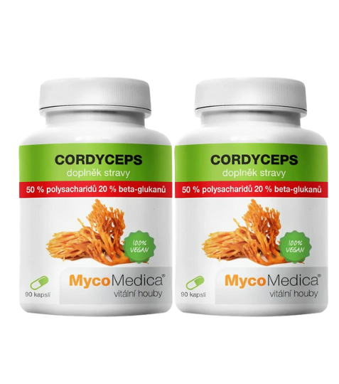 MycoMedica Cordyceps 50 % 2x 90 cps.