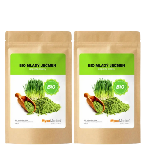 MycoMedica Mladý ječmen BIO 2x 200 g
