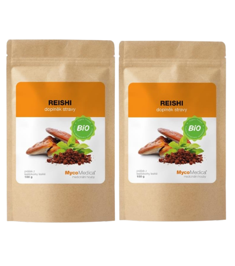 MycoMedica Reishi prášek BIO 2x 100 g