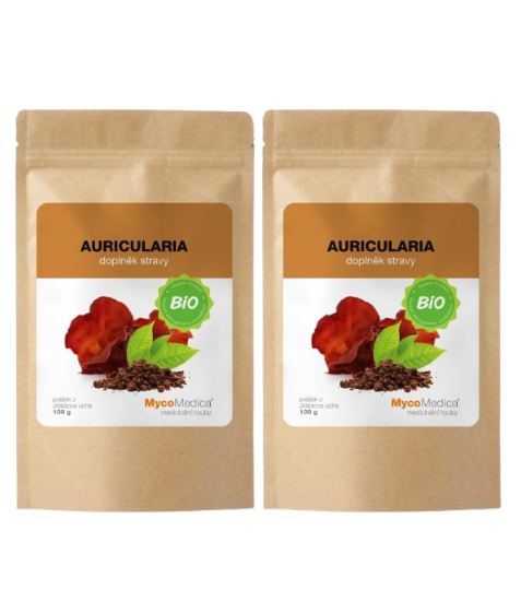 MycoMedica Auricularia prášek BIO 2x 100 g
