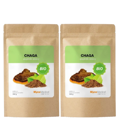 MycoMedica Chaga prášek BIO 2x 100 g