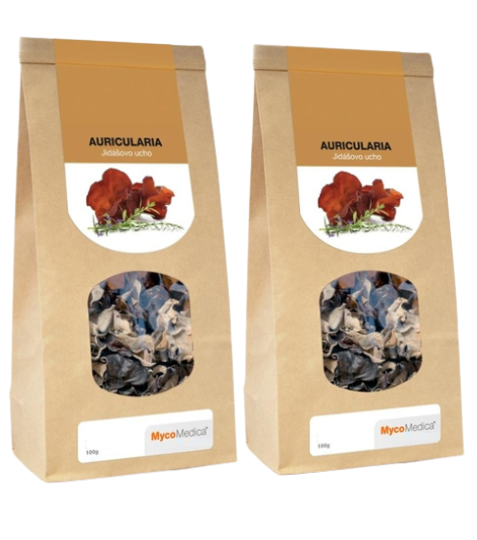 MycoMedica Auricularia sušená 2x 100 g