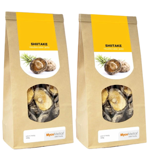 MycoMedica Shiitake sušená 2x 100 g