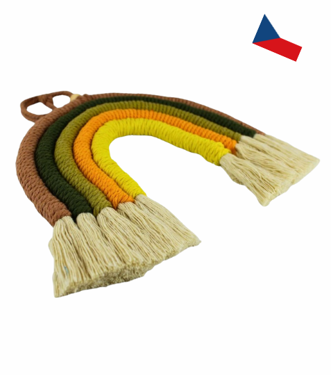 JH WoodArt Macramé duha podzim 1 ks