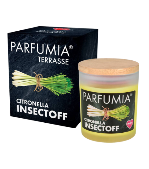Dedra CITRONELLA INSECTOFF venkovní sójová svíčka PARFUMIA 250 ml